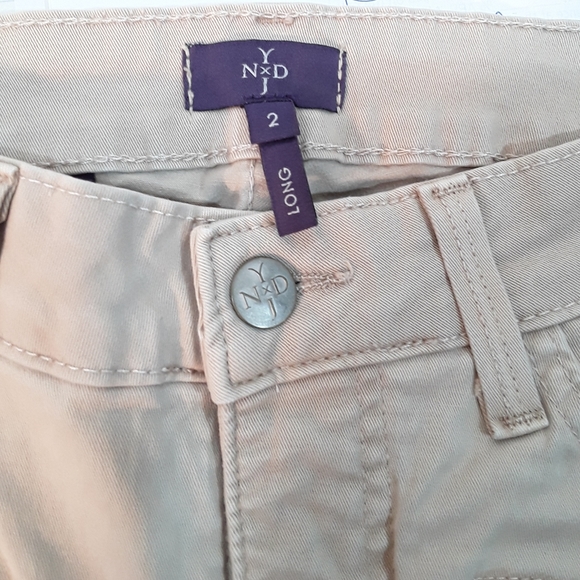 NYDJ khaki superskinny long size 2 - Picture 3 of 4